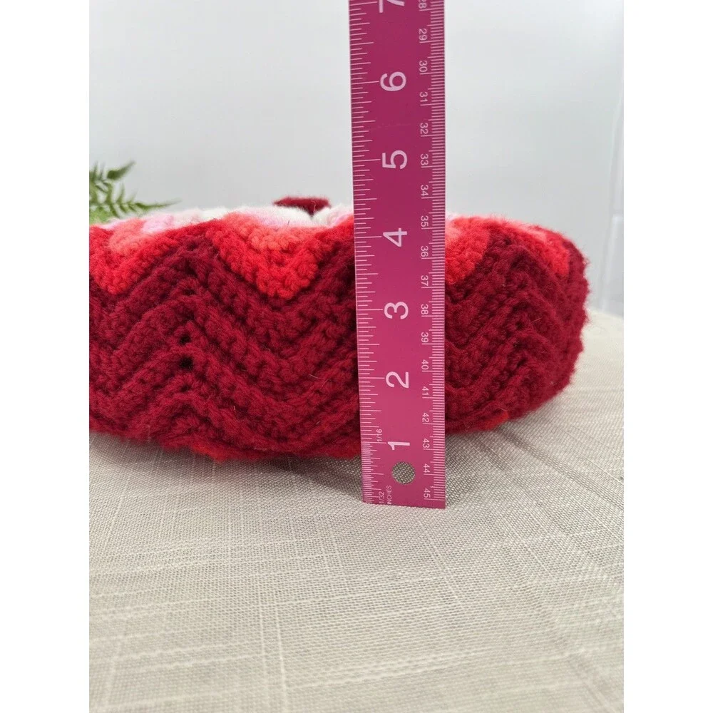 Crochet Granny Throw Pillow Vintage 13